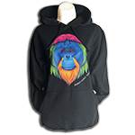 TUAN RAINBOW HOODIE BLACK